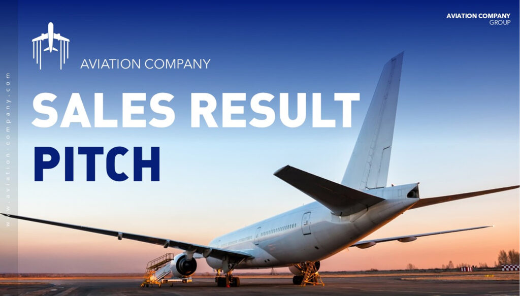 Aviation-Sales-Pitch-Presentation Aviation company sales results presentation with commercial airplane